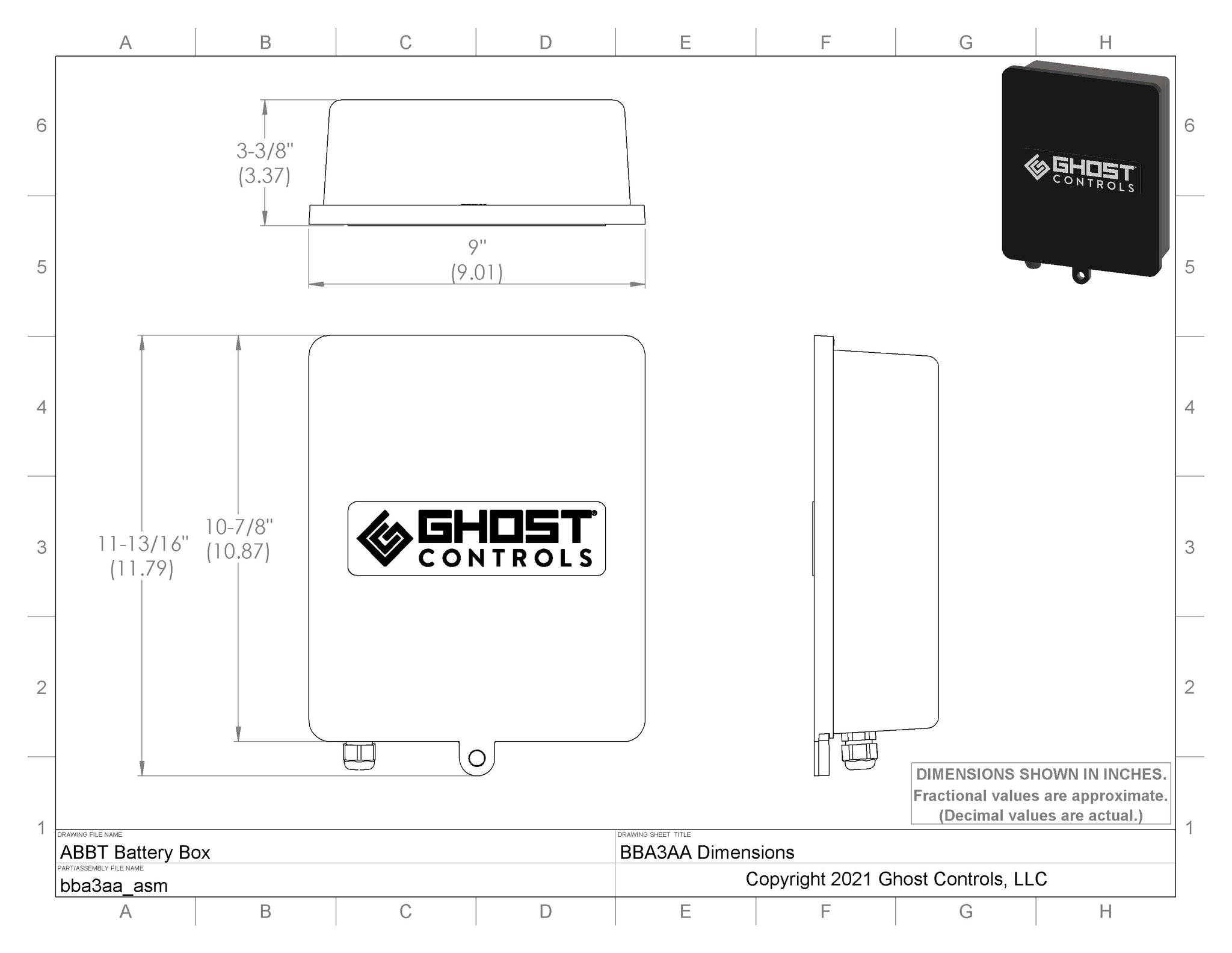 ABBT2 Battery Box Kit with Harness and 2 Batteries Ghost Controls
