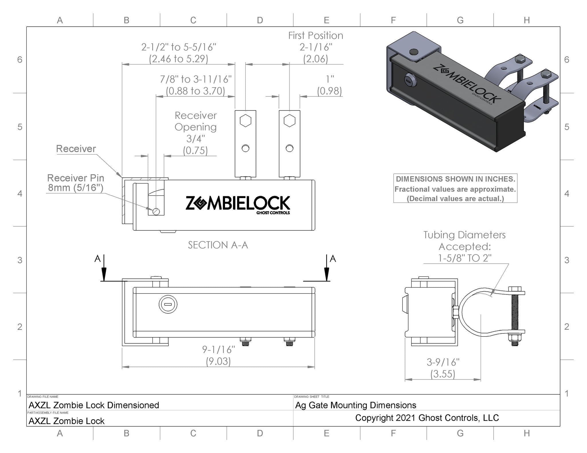 AXZL ZombieLock Automatic Gate Latch/Lock | Ghost Controls - Pro-Ghost ...